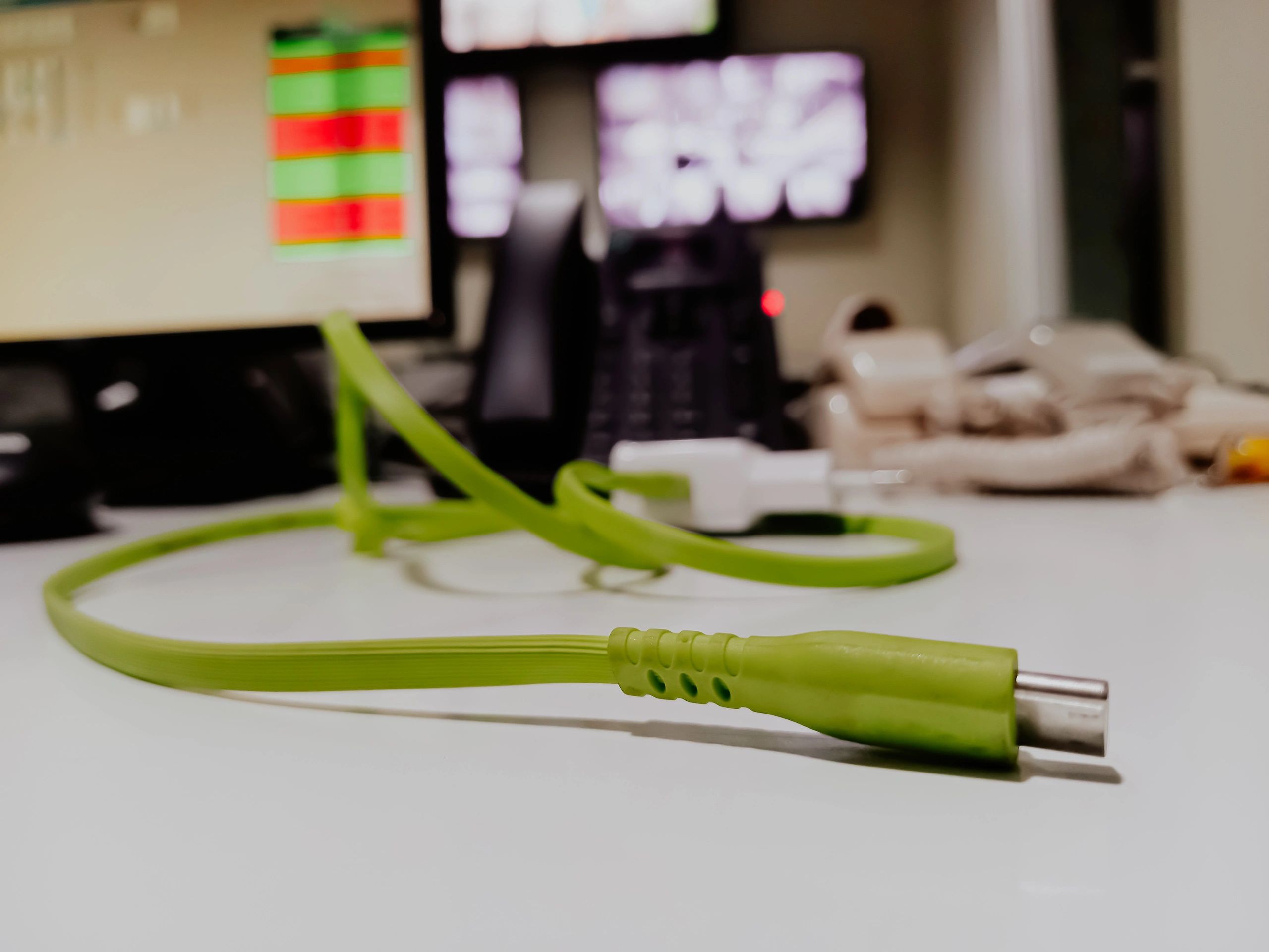 Cable connector close-up